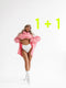 (2pcs) String type panties T0153 - WHITE + BLACK